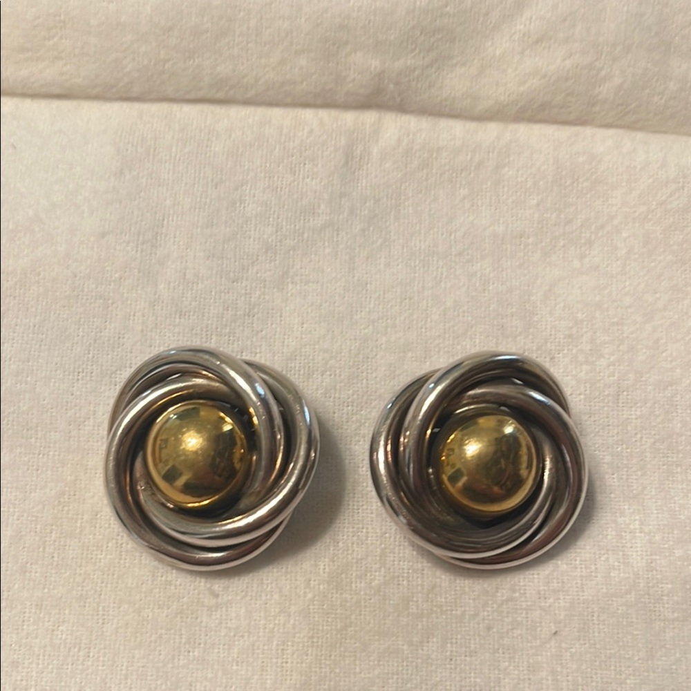 Vintage Sterling Silver Taxco Earrings
